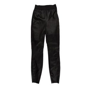 Dolce & Gabbana High Rise Black Leather Skinny Pants NWT